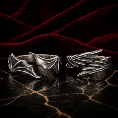 Angel Devil Wing Rings