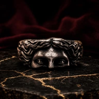 Half Face Sculpture Ring