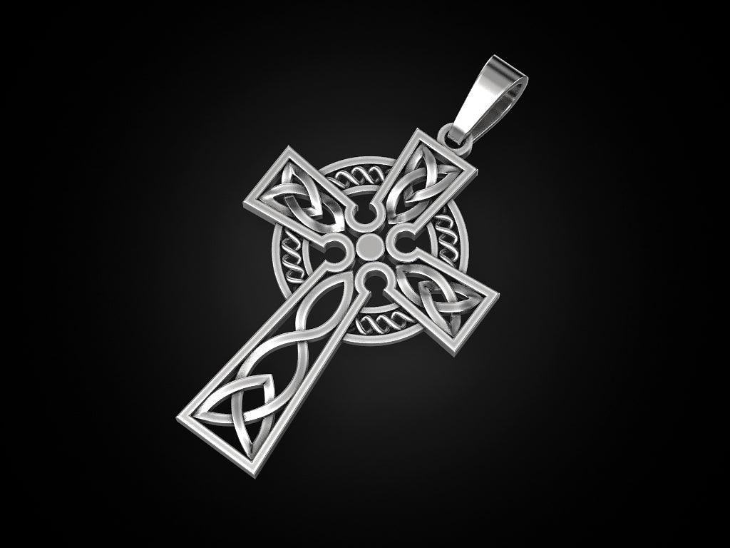 Celtic Cross Pattern Pendant - Tradition X