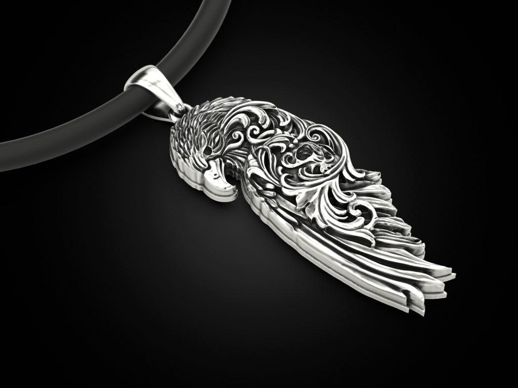 Raven Wing Pendant - Tradition X