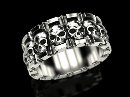 Skull and Stars Ring - Tradition X