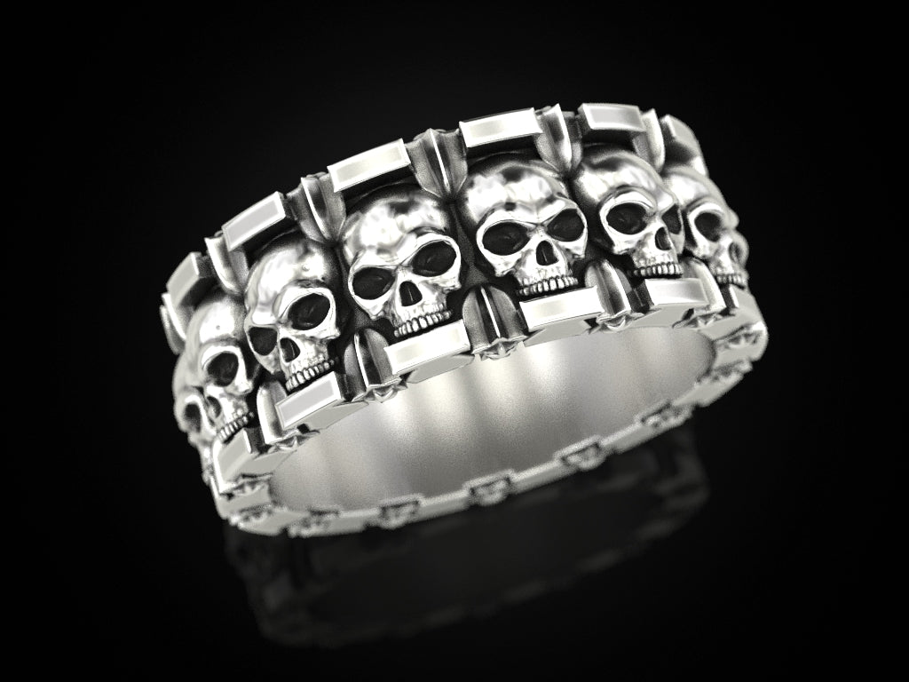 Skull and Stars Ring - Tradition X