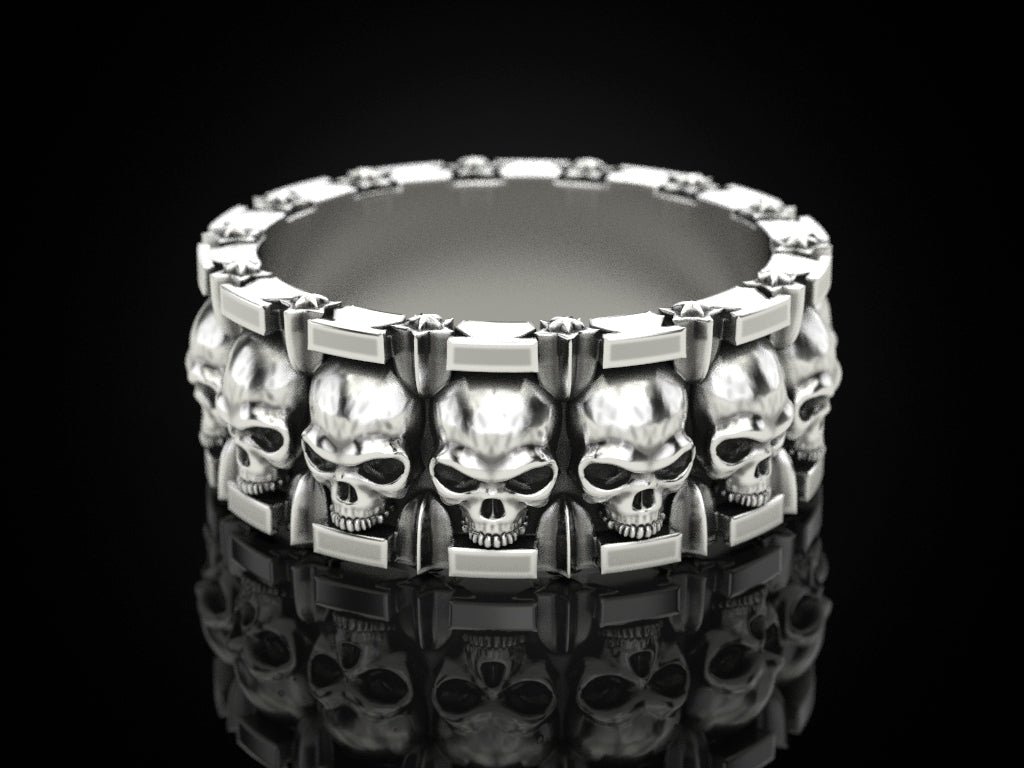 Skull and Stars Ring - Tradition X