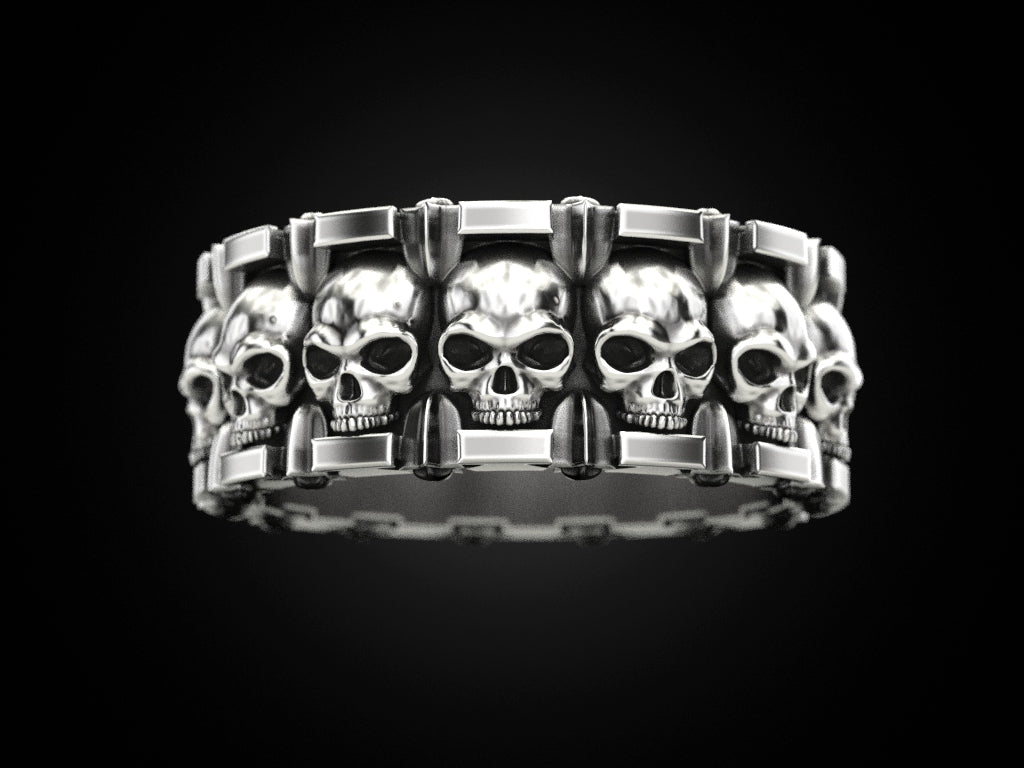 Skull and Stars Ring - Tradition X