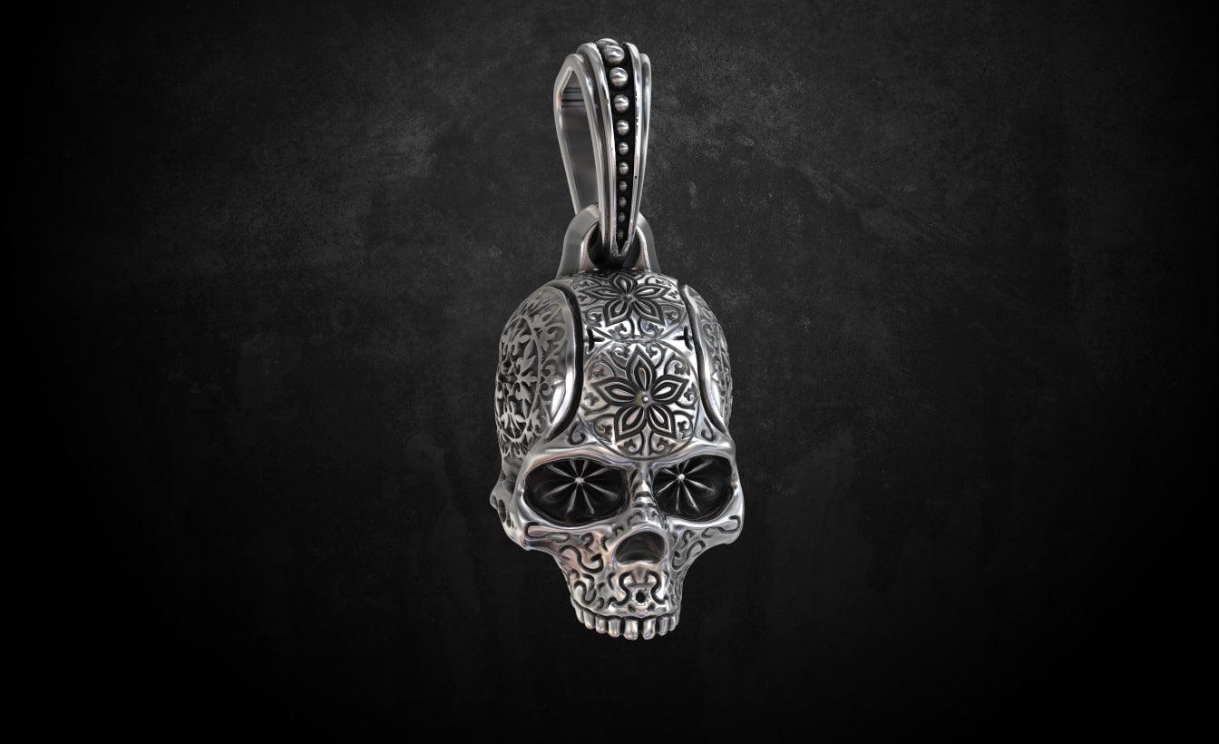 Engraved Skull Pendant - Tradition X