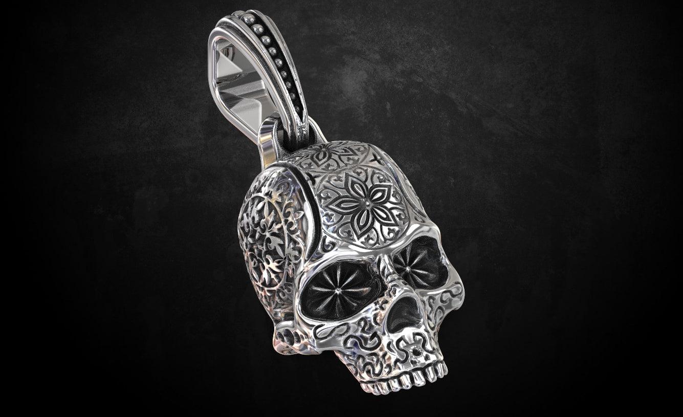 Engraved Skull Pendant - Tradition X