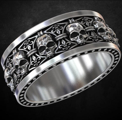 Skulls Band Ring - Tradition X