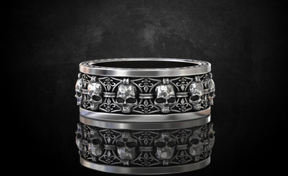 Skulls Band Ring - Tradition X